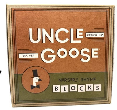 Blocos de madeira Uncle Goose basswood "NURSERY RHYM" - Novo - fechado. - Imagem 1 de 4
