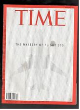 The Mystery Of Flight 370 Time 2014 March 31, Magazine Malaysia Airlanes Boeing