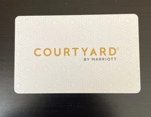 Courtyard Marriott Hotel Room Key Card Labyrinth Design Unique Writing on Back - Picture 1 of 2