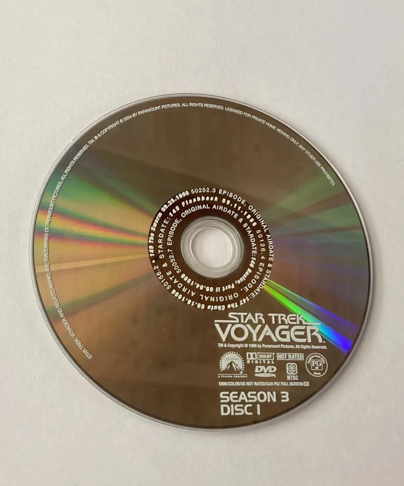 Star Trek Voyager Season 3 Disc 1 Replacement DVD - Image 1 of 1
