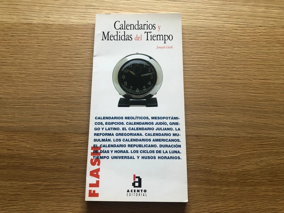 Libro Book CALENDARIOS y MEDIDAS del TIEMPO - Joquín Lledó - Español - Imagen 1 de 3