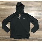 Under Armour Mens Large Black Lightweight Hoodie Pullover New w Tags