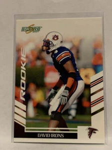 #316 David Irons Rookie Atlanta Falcons 2007 Score Football Card NFL - Picture 1 of 2