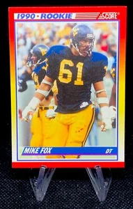 1990 Score Mike Fox #644 RC - Picture 1 of 2