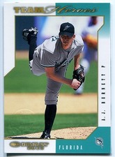 2003 Donruss Team Heroes Glossy A J BURNETT Atlantic City National Rare SP #1/1