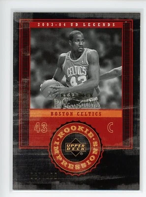 2003-04 Upper Deck Legends Throwback #105 Kendrick Perkins RC Celtics /100 Foto 1 de 3