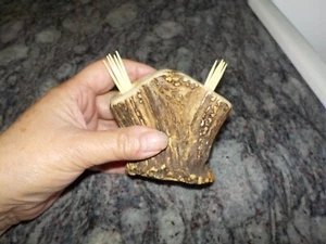 Handcrafted Naturally Cast Burr Deer Antler Toothpick/Pen Holder. (GB3) - Picture 1 of 5
