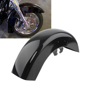 Vivid Black Front Fender Fit For Harley Davidson Electra Glide Road King 2014-24 - Picture 1 of 13