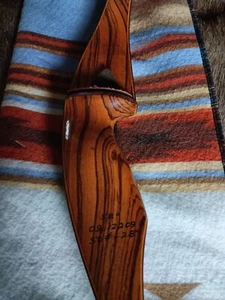Vintage Wards Western Field Deluxe Hunter Recurve Bow By Ben Pearson, Zebrawood. - Picture 1 of 11
