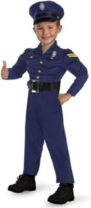 Officer Awesome Police Cop Muscle Fancy Dress Up Halloween Toddler Child Costume - Picture 1 of 6