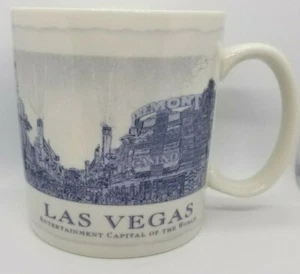 Starbucks Las Vegas 4 Queens Fremont Casino City Facts Graphic Mug 2006 18 fl oz - Foto 1 di 6
