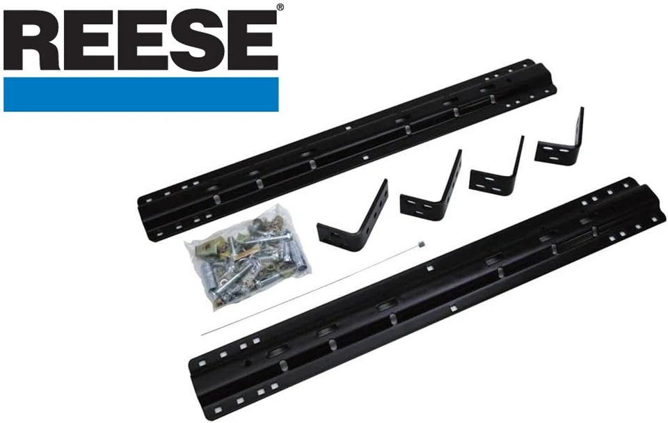 Kit de riel base Reese para Dodge Ram Ford F250 F350 F450 enganche de cuello de cisne de quinta rueda Foto 1 de 1