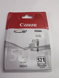 Genuine Canon Pixma 521 Grey ChromaLife 100 Made in Japan for Pixma Series - Picture 1 of 4