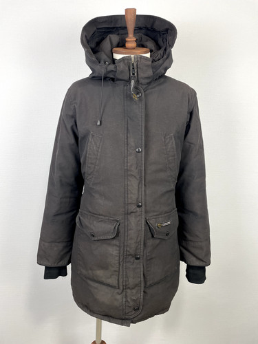 Canada Goose Giacca Lunga con Cappuccio Piumino Uomo Nero Vintage Tg L