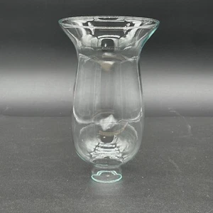 Hurricane Shade Clear Glass Flare Rim for Taper Candle Holder 8" x 4.25" Replace - Picture 1 of 15