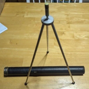 Tikern (Roughly 14") Tripod for Photography Vintage w Hard Case - Picture 1 of 3