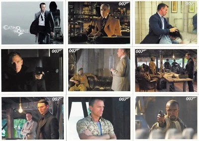 JUEGO DE 99 CARTAS BASE RITTENHOUSE PELÍCULA CASINO ROYALE 2014 ARCHIVOS JAMES BOND Foto 1 de 2