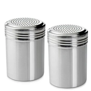 (Set of 2) 10 Ounce Dredge with Handle, Salt, Pepper, Spice, Sugar Shaker Set - Picture 1 of 1