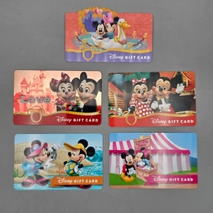 Disney Gift Card Mickey and Minnie Mouse Love No Value - Choose Your Design - Picture 1 of 6