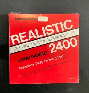 NEW OLD STOCK Realistic 7" Reel to Reel Tape Polyester Base Cat No 44-758A - Picture 1 of 2