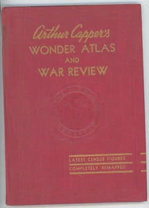 1944 Arthur Cappers Wonder Atlas & War Review Pictorial WW2 Maps - Bild 1 von 3