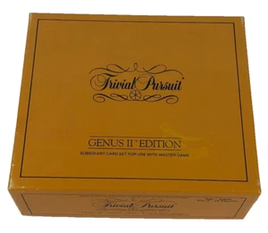 Trivial Pursuit Genus II Edition Subsidiary Card Set Vintage 1984 Trivia Game - Picture 1 of 8