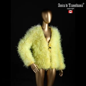 Bomber Jacket Women's Down Puffer Padded Jacket Down Tulle Coat Faux Fur Luxury - Picture 1 of 24