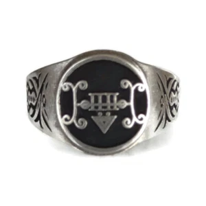 #34 Furfur ring The Lesser Key of Solomon Goetia 72 Demons + Optional pendant - Picture 1 of 10
