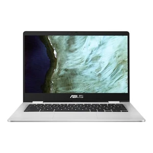 ASUS C423 14in Silver Chromebook - Intel Celeron N3350 4GB RAM 64GB eMM-Box - Afbeelding 1 van 5