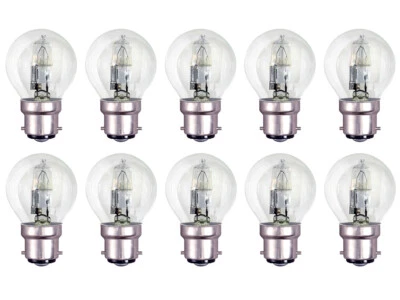 BELL LIGHTING 10-Pack of BELL 18W (25W) Halogen Round Golf Balls BC B22 Clear Warm White 27...