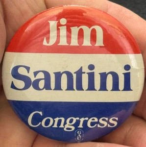 1975 Jim Santini US House Representative Nevada NV Campaign Pinback Button - Bild 1 von 3