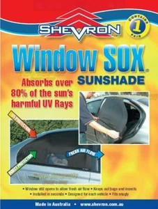 NEW SHEVRON WINDOW SOX SUNSHADE - FITS TOYOTA COROLLA AE101 - FREE AUST POST - Picture 1 of 1