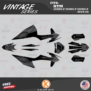 Graphics Kit for KTM 250XC-F 350XC-F 450XC-F (2019-2022) Vintage - SMOKE - Picture 1 of 6