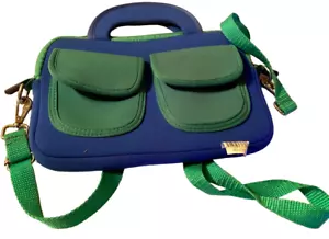 Epik Blue and Green Tablet Carrying Case, Beauty Marks On Front And Back - Picture 1 of 5
