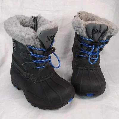Totes Jack Black Snow BOOTS Toddler Boys Size 6M Waterproof Faux Fur Lined - Image 1 of 4