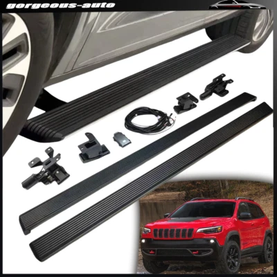 Se adapta a Jeep Cherokee 2014+ estribo eléctrico desplegable escalón lateral Foto 1 de 4