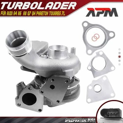 Turbolader Abgasturbolader für Audi A4 B7 A6  C6 A8 Q7 4LB VW Phaeton Touareg 7L - Bild 1 von 4