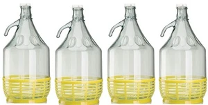 4 STÜCK 5L Bügelflaschen Glasflaschen Bügelverschluss Flasche Drahtbügelflasche - Bild 1 von 9