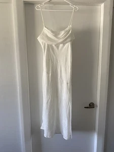 Saints and secrets white midi dress floral details size 14 - Picture 1 of 7