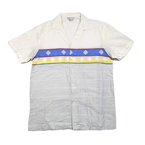 Vintage Islander Camp Hemd Herren M Camp Bowling Rockabilly Hawaii Bunt MCM USA - Bild 1 von 8