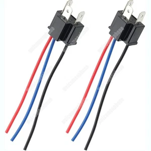 H4 Headlight Connector 3Way Wiring Harness MaleFemale Sockets For Vehicles&Boats - Imagen 1 de 13