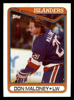  31 Don Maloney 28 Islanders 1990 Topps Hockey Sports Trading Card  - Image 1 of 2