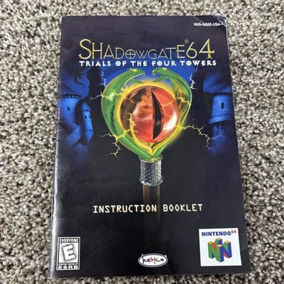 Shadowgate 64 Nintendo 64 N64 Manual de instrucciones SOLO original Foto 1 de 3