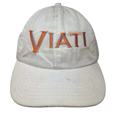 Viati #5 Slideback Baseball Cap White One Size Adjustable Embroidered Lids - Image 1 of 4