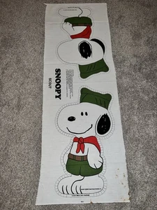 De Colección Peanuts SNOOPY Boy Scout Corte y Coser Almohada/Trapo Muñeca Panel de Tela 19" FCI - Imagen 1 de 4