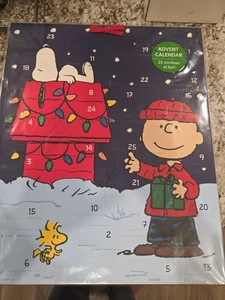 Peanuts Charlie Brown Calendario dell'Avvento di Natale 25 Finestre di Divertimento - Foto 1 di 2