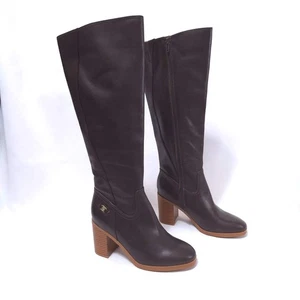 Giani Bernini ODETTEE Brown Leather Knee High Riding Boots Memory Foam Sz 6.5 - Picture 1 of 12
