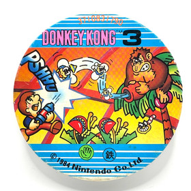 Donkey Kong 3 1984 Nintendo Vintage Japanese Round Menko Card Famicom Arcade