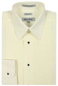 Adam Baker Men's Slim Fit Convertible Cuff Laydown Collar Tuxedo Shirt-CLEARANCE - Picture 1 of 4