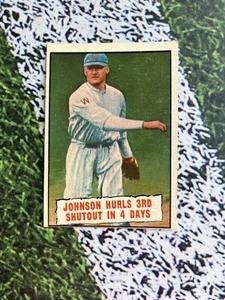 1961 Topps Baseball Johnson Hurls 3rd Shutout #409 EX Low Shipping - Picture 1 of 2